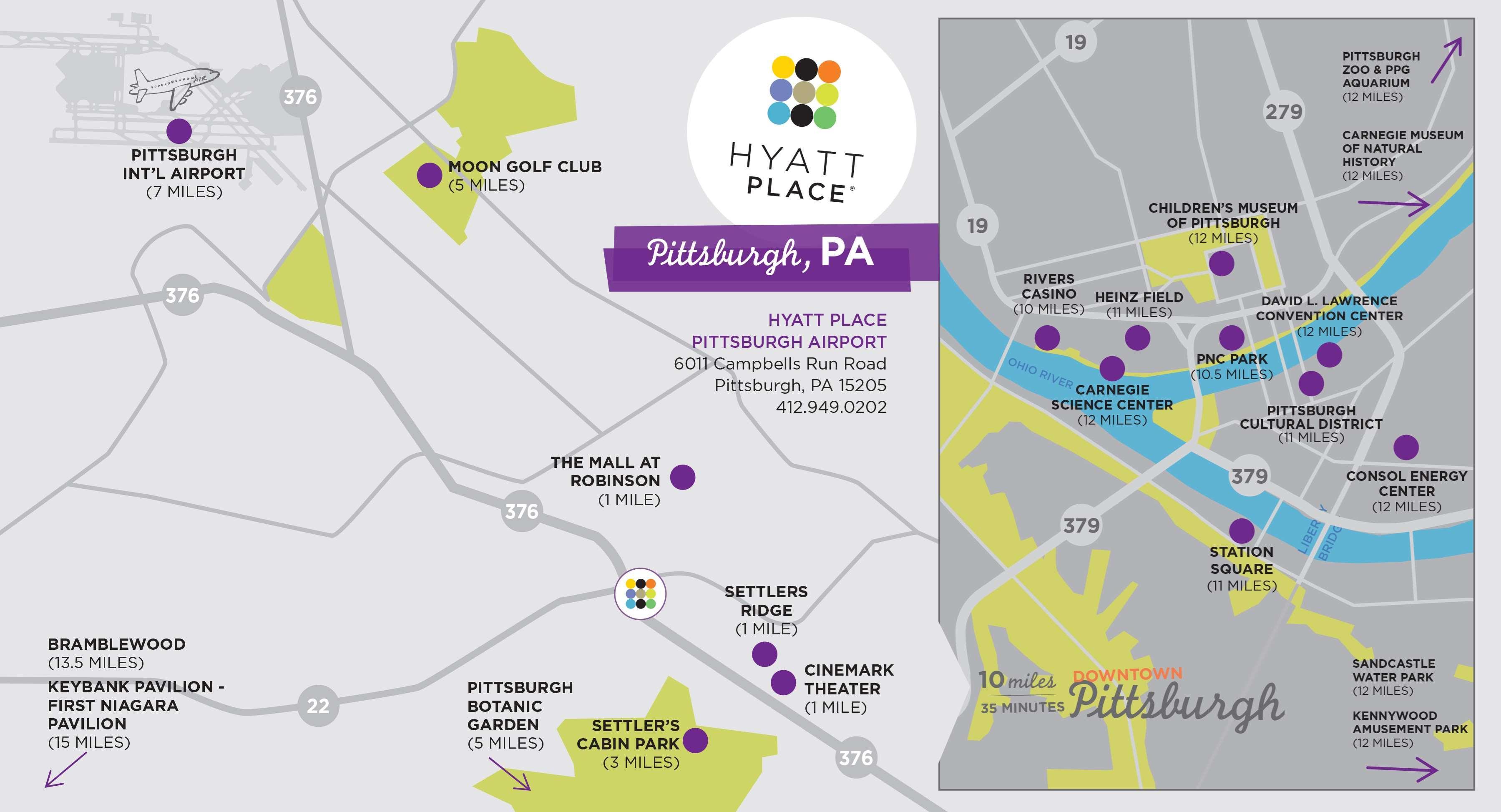 Hyatt Place Pittsburgh Airport - Robinson Mall Robinson Township Buitenkant foto
