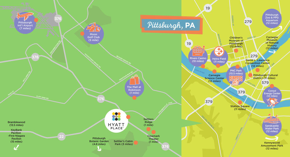Hyatt Place Pittsburgh Airport - Robinson Mall Robinson Township Buitenkant foto